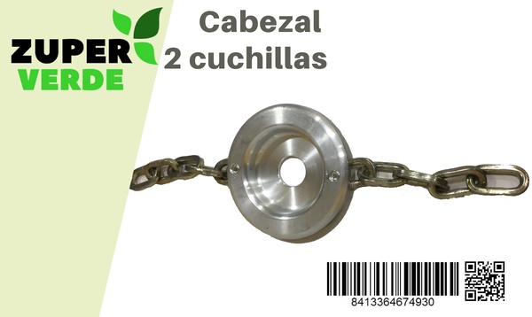 Cabezal Desbrozadora Maxi de Aluminio con 2 Cadenas